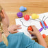 READY 2 LEARN Doodle Dabbers Dot Markers, Set of 6 Washable Colors, Non Toxic with Specially Designed Toddler Grip
