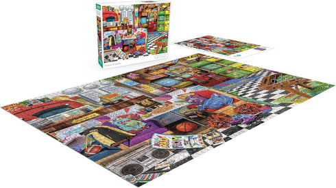 Buffalo Games - Aimee Stewart - Pizza Arcade - 1500 Piece Jigsaw Puzzle for Adults, 38.50 x 26.50