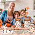 V-Opitos Large Size Halloween Bingo Game Card - 6''×8.5” for 28 Players, Halloween Party Favor