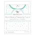 Amazing Baby Microfleece Sleeping Sack, Wearable Blanket with 2-Way Zipper, Playful Dots, SeaCrystal, Small 0-6 Month