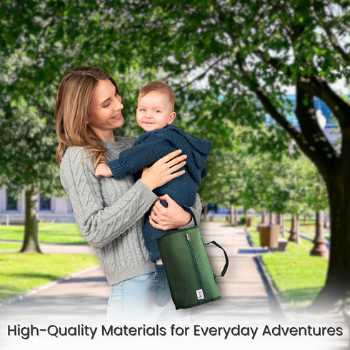 Kewh Jo Portable Diaper Changing Pad - Compact Foldable Waterproof Travel Baby Changing Mat, Lightweight On-the-Go