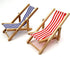 Mini Wooden Folding Beach Chair Dollhouse Decoration, Longue Deck Chair Craft Accessories