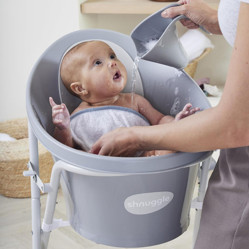 Shnuggle Bath Rinse Jug | Soft Rim Baby & Toddler Shampoo Rinser | Bath Hair Rinsing Cup | Hair Wash Jug with Handle |
