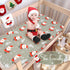 UOMNY Christmas Fitted Crib Sheet, Baby Sheet for Standard Crib and Toddler Mattresses, 1 Pack Space Toddler Sheet