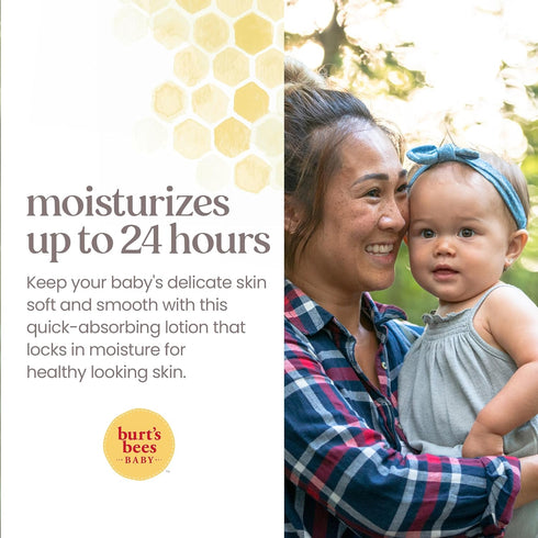 6 Pack 3 Burt's Bees Baby Nourishing Lotion, Original Scent Baby Lotion - Ounce Tube