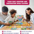 5-7 5+ 1st-3rd Clever Fox Play Number Hunter Math Board Game Addition & Subtraction Math Game for Kids Year Old Fun