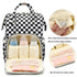 Yusudan Backpack Diaper Bag for Baby Boys Girls, Waterproof Large Nappy Bags for Mom & Dad (Checkered)