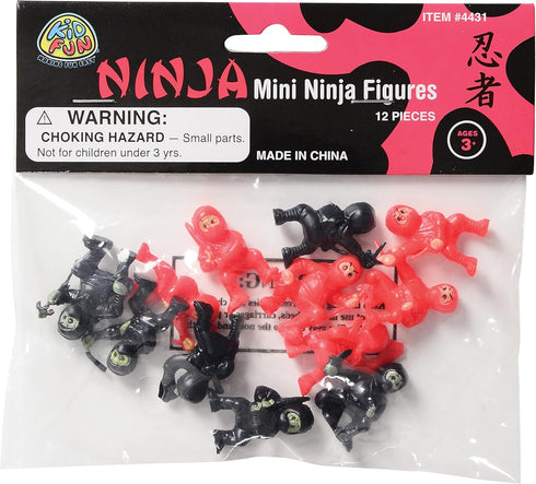 12 U.S. Toy Lot of Assorted Ninja Action Figure Toys