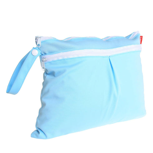 2Pack Damero Waterproof Wet Bag, Reusable Wet Dry Bag Organizer for Travel, Beach, Diapers, Breast Pump Parts and Wet