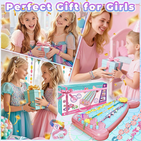 2-in-1 8-12, 6 7 8 9 10 11 12 Friendship Bracelet Making Kit, Arts and Crafts for Girls Ages Jewelry Making KitDIY