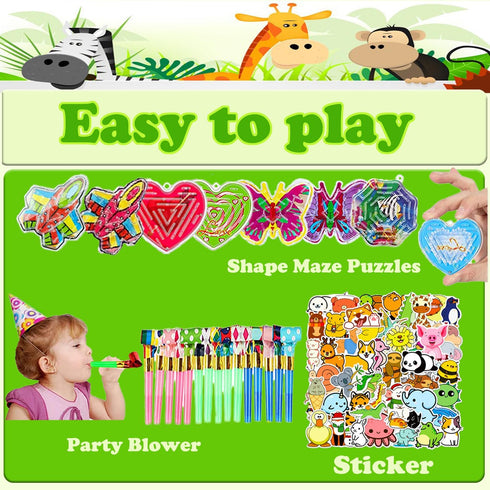 Dilycery 126 4-8 Pcs Easter Egg Fillers Treasure Box Toys for Classroom, Prizes for Kids Students, Fidget Toys Bulk