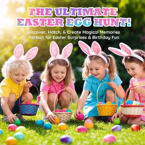 VICHTOP 6 Pack 3 4 5 6 7 8 Unicorn Hatching Surprise Eggs for Kids - Easter Basket Stuffers, Easter Egg Toddler