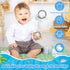 2ooya 2Pcs Summer Silicone Teether Toys for Babies - Ocean Beach Themed Teething Ring Infant Soft Teethers, Toddler