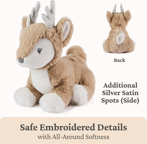 10 GUND Baby Maple Deer Plush, Stuffed Animal for Babies and Toddlers, Brown