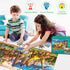 Dinosaur Puzzles for Kids Ages 4-8, 2 Packs 60 Pieces Jigsaw Puzzle for Toddler Learning Toys