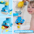lalalark 7-in-1 Set 3-5 Bath Toys for Kids, Shower Bathtub Toy with Crab, Whale, Rotating Fish & Slide Track
