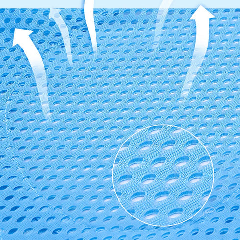 Baby Bath Seat Support Net, Newborn Bath Cushion Pad, Anti-Slip Infant Bathtub Sling for 0-18 Months Light Blue