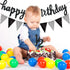 Boao Pre-Strung Half Birthday Decorations Set, 6 Months Happy 1/2 Birthday Banner, Cake Topper for Baby Shower