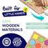 8-in-1 3 Set Montessori Wooden Activity Toy for Year Old Boys & Girls Alphabet, Numbers, Shape Sorting & Xylophone