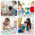 Aestalrcus 8-12, 8 8 Inch Easter Paint by Numbers Kit for Kids with Frame, Easter Bunny Paint by Numbers for Kids Ages