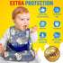 Plastic Bib - Easiest Bib to Clean, No Washer/Dryer or Scrubbing Needed, 1T-3T