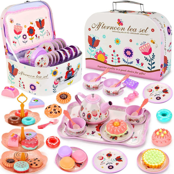 Lajeje Tea Party Set for Toddlers & Little Girls Ages 3-6 Princess