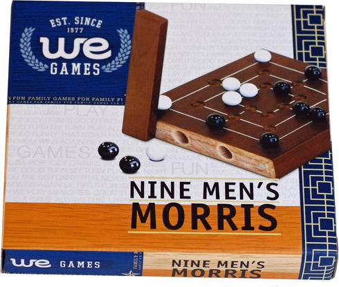 WE Games Nine Men's Morris - 5 inch Travel Size Game