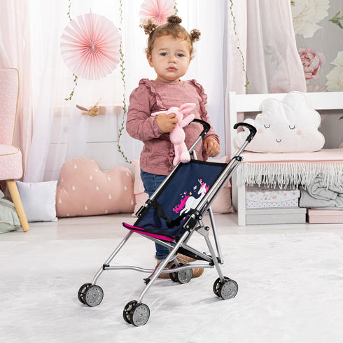 18" Bayer Design Dolls Buggy for up to Dolls,Blue/Pink