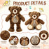 12 Inch Set Silipull Bear Stuffed Animals with Voice Recorder Photo Pendant Cute Soft Plush Bear Messages Playback