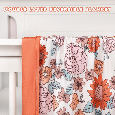 44 32 inch, Hooyax Baby Blanket for Girls Boys, Jersey Knit Baby Swaddle Blanket, Double Layer Newborn Receiving