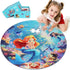 Puzzles for Kids Ages 4-8, 70 Pieces Mermaid Floor Jigsaw Puzzle for Toddler Girls, Educational Birthday Gift