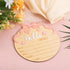 Penitue Hello World Newborn Name Sign, Wooden Pink Bow and Flower Baby Birth Announcement Board Newborn Welcome Sign