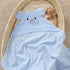 YIXPOH 100% 32x32Inch Hooded Baby Towels for Newborn Cotton Muslin Soft Absorbent Baby Bath Towels with Hood for Infant