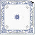 VIIJJUE Blue Floral Mahjong Mat Gifts 31.5 x 31.5 in, Vintage Blue and