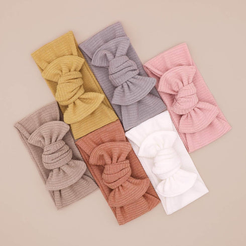 Baby Girls Headbands with Bows - Infant Toddler Headwrap Hair Accessories