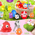 24 Pack Prefilled Easter Eggs with Animal Popping Eyes Toys, Squeeze Toys with Popping Eyes for Easter Hunt, Basket