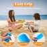 Sloosh Beach Sand Shovels for Kids, 4 Packs Colorful Scoops for Outdoor Digging Play, Heavy Duty Plastic