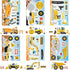 OTAITY 24 Sheets Make Your Own Construction Vehicle Stickers for Kids Boys, Make-a-Face Engineering Vehicles Fire