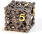 3D Beholder Metal DND Dice Set, Antique Polyhedral D&D Dice for Dungeons and Dragons, Halloween Gift (Black-Eye)