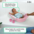 4-in-1 2 0M+ Ingenuity Room to Soak Baby Bath Tub in Pink, Newborn to Toddler, Adjustable Full Coverage Sling