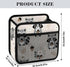 PPIKTC Spacious Hanging Auto Seat Organizer with Ventilated Mesh Pockets for Wet Wipes and Baby Supplies, Cute Raccoon