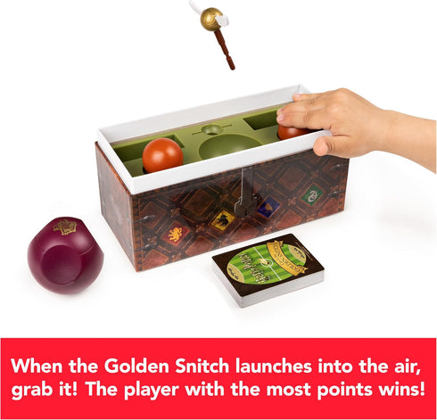 Harry Potter Catch The Golden Snitch - Quidditch Board Game for Witches, Wizards, and Muggles, Family Game Ages 8+