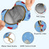 PYBUG Independence Day Dessert Round Pacifier Storage Case, Polyester & TPU Lined with Hook Buckle, Pacifier Container