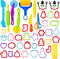 iShyan Dough Tools Set 59 PCS Dough Play Tools for Kids with