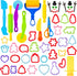 iShyan Dough Tools Set 59 PCS Dough Play Tools for Kids with