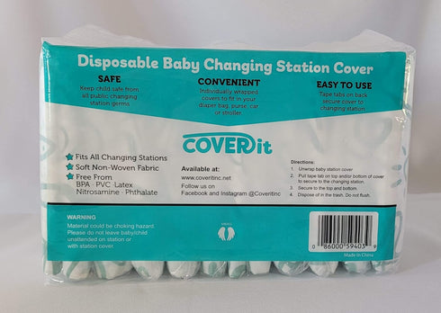 Cover It, Inc Disposable Baby Changing Station Cover