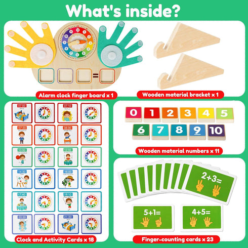 3+,Montessori Counting Toddler Learning Toys for Preschool Educational Learning Activities & Number Blocks Toys Math