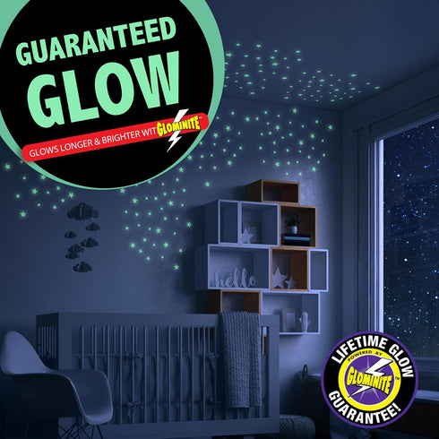 Great Explorations: Colorful Stars Super Kit, Glow In The Dark Ceiling Stars, 150 Pieces