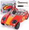 ArtCreativity Metal Model Car Building Kit, 230 PC 3D Car Model Kit for Boys, Red Vintage Toy Racecar