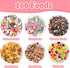 150Pcs Miniature Food Drinks Bottles Dollhouse Accessories 1:12 Mini Toy Set for Pretend Kitchen Play